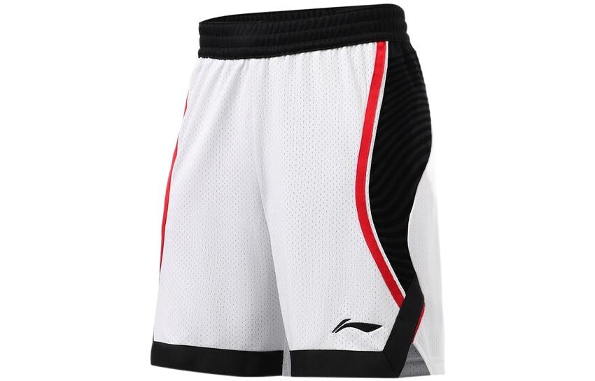 Спортивная баскетбольная коллекция баскетбольные шорты мужские белые Lining, белый 
Спортивная баскетбольная коллекция баскетбольные шорты мужские белые Lining, белый