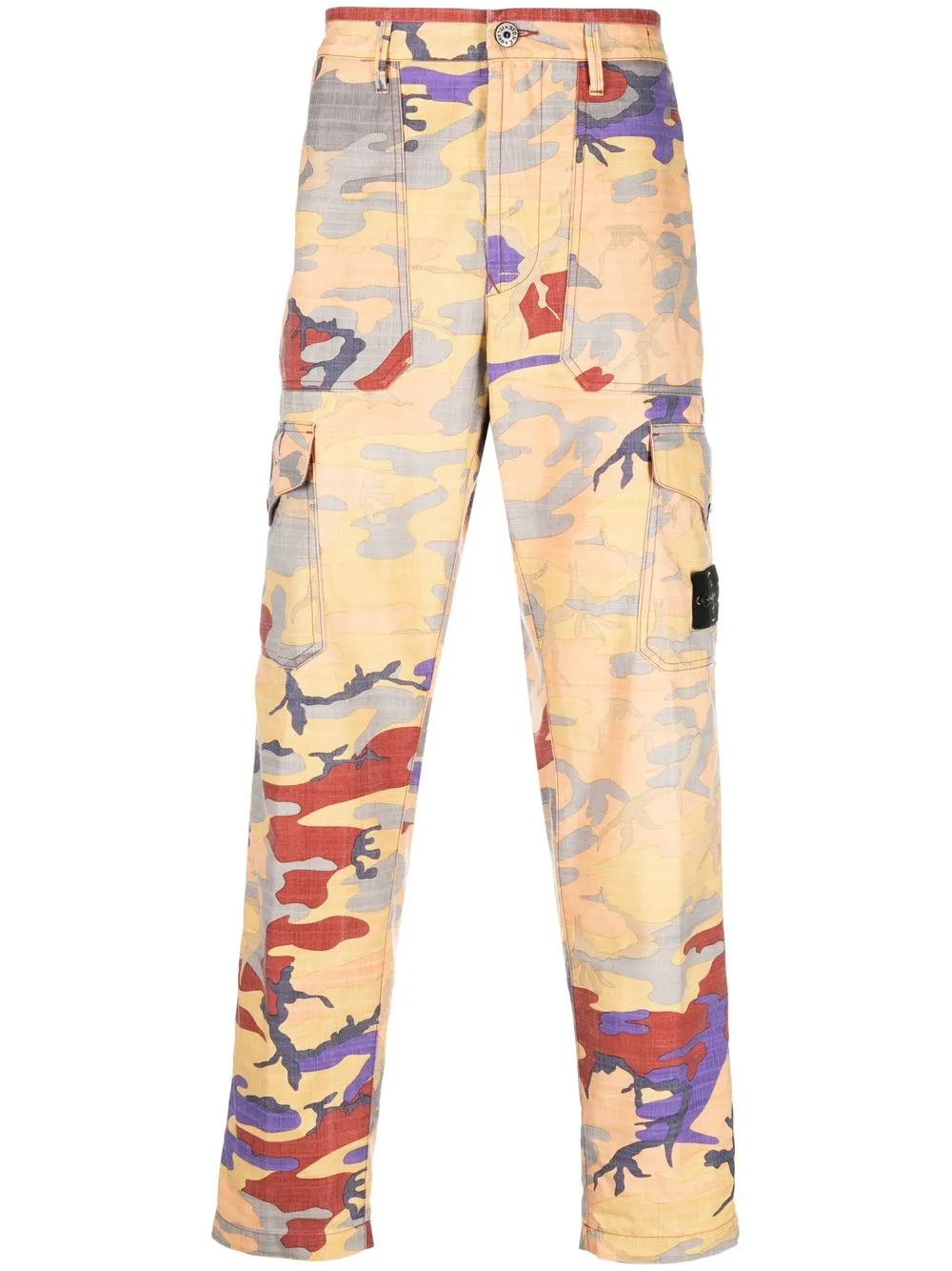 Брюки карго с камуфляжным принтом Stone Island, бежевый
Брюки карго с камуфляжным принтом Stone Island, бежевый