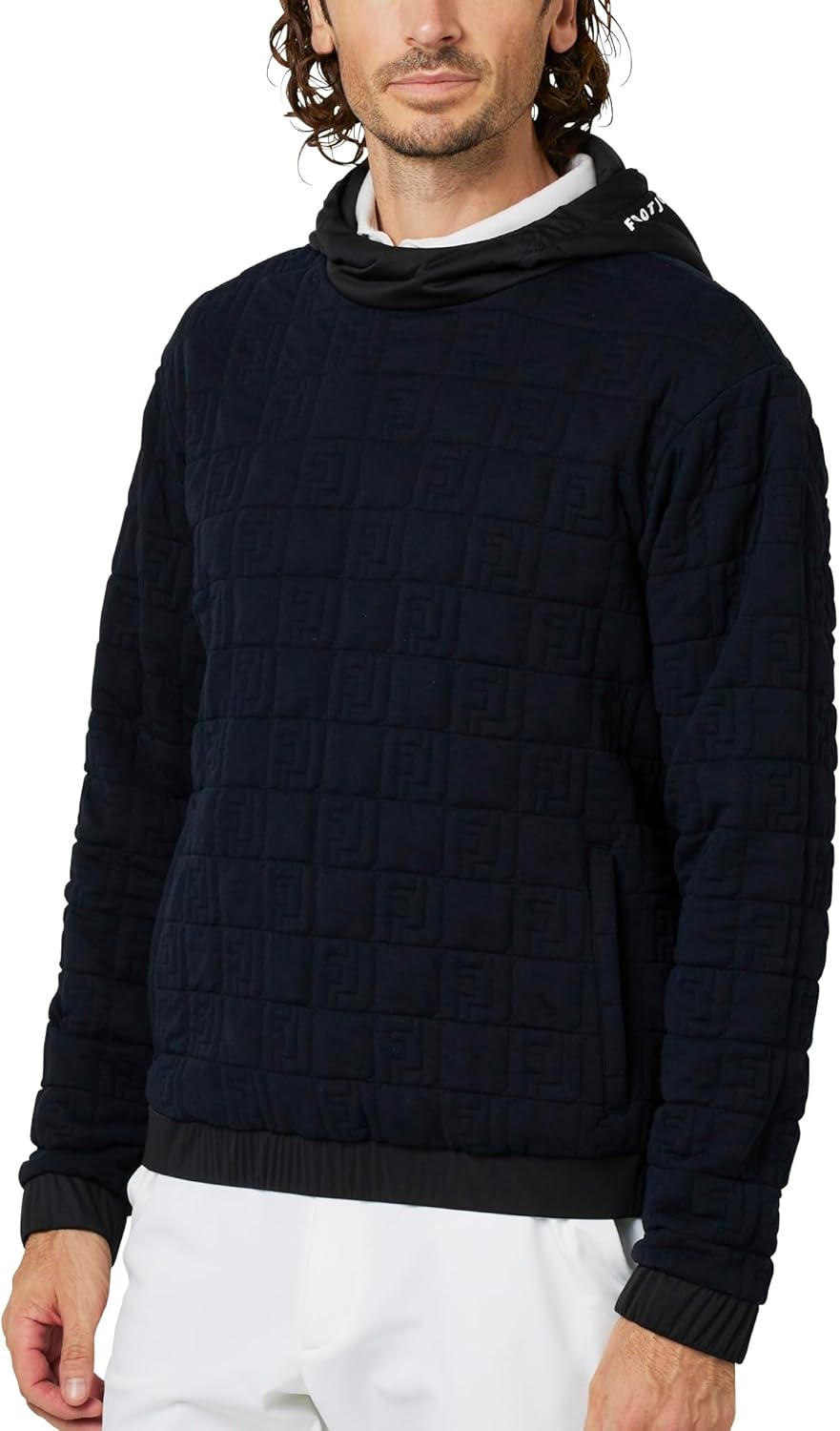 Футболка для гольфа FootJoy с жаккардовым логотипом FJ и капюшоном, черный
Футболка для гольфа FootJoy с жаккардовым логотипом FJ и капюшоном, черный