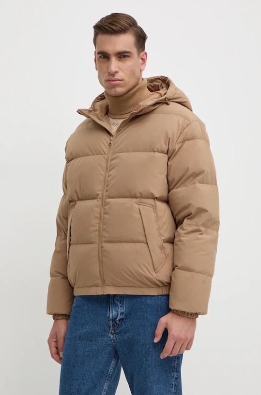 Пуховая куртка United Colors Of Benetton, коричневый 
Пуховая куртка United Colors Of Benetton, коричневый
