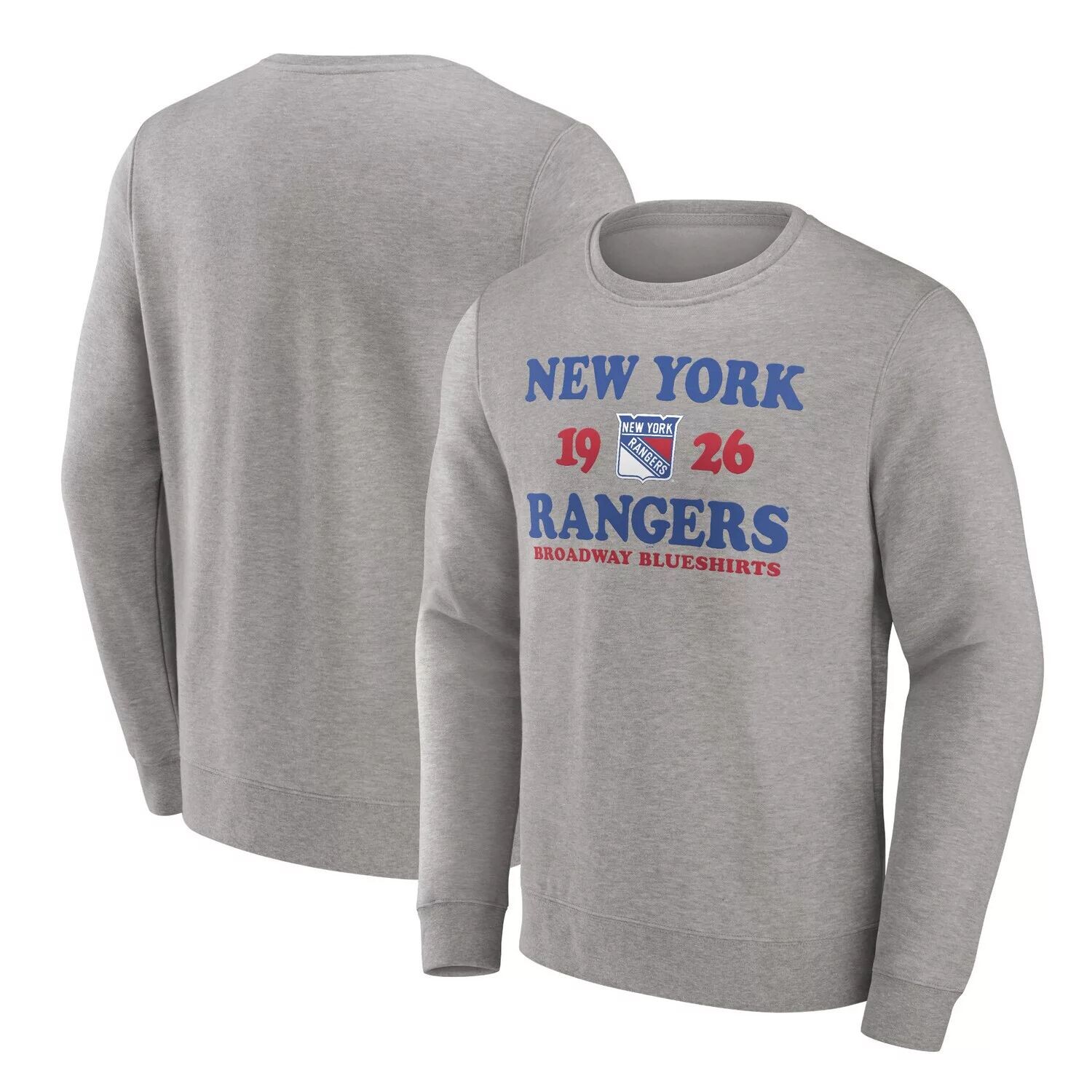 Мужской пуловер с логотипом Heather Charcoal New York Rangers Fierce Competitor Fanatics
Мужской пуловер с логотипом Heather Charcoal New York Rangers Fierce Competitor Fanatics