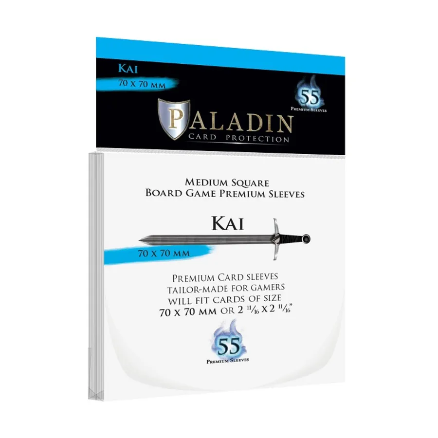 Кай - 70х70мм (55), Card Sleeves (Paladin Card Protection)
Кай - 70х70мм (55), Card Sleeves (Paladin Card Protection)
