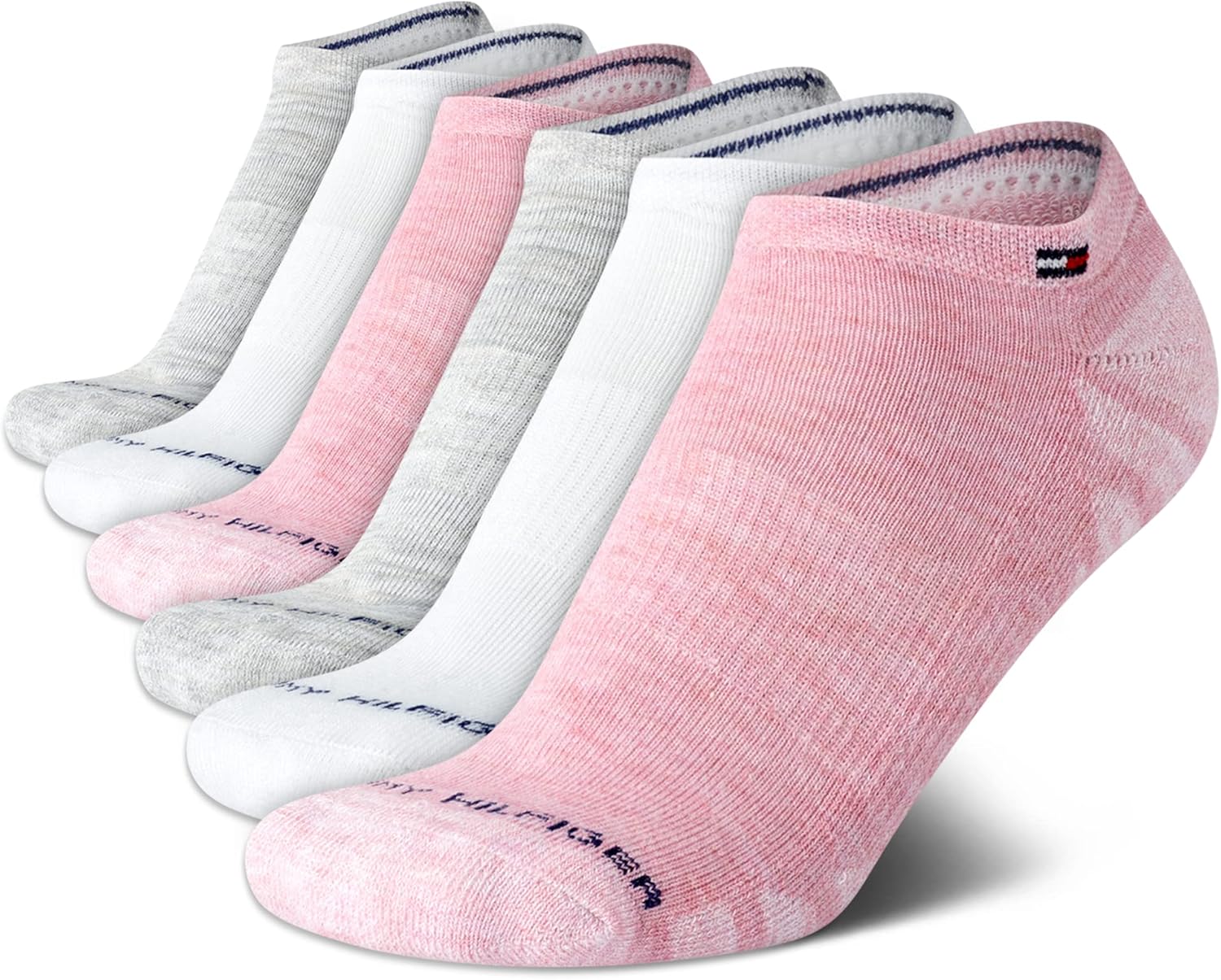 Женские спортивные носки Tommy Hilfiger No Show - 6 пар коротких мягких носков с амортизацией для женщин (размер 4-10), Pink
Женские спортивные носки Tommy Hilfiger No Show - 6 пар коротких мягких носков с амортизацией для женщин (размер 4-10), Pink