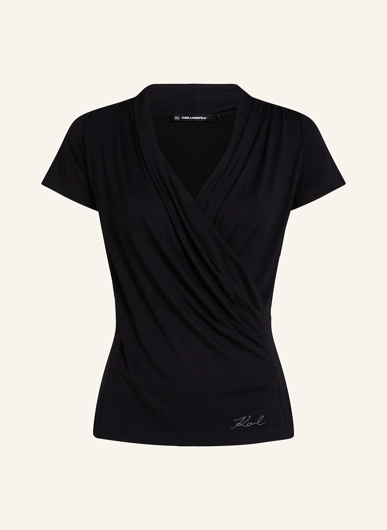 Футболка с V-образным вырезом Karl Lagerfeld, черный
Футболка с V-образным вырезом Karl Lagerfeld, черный