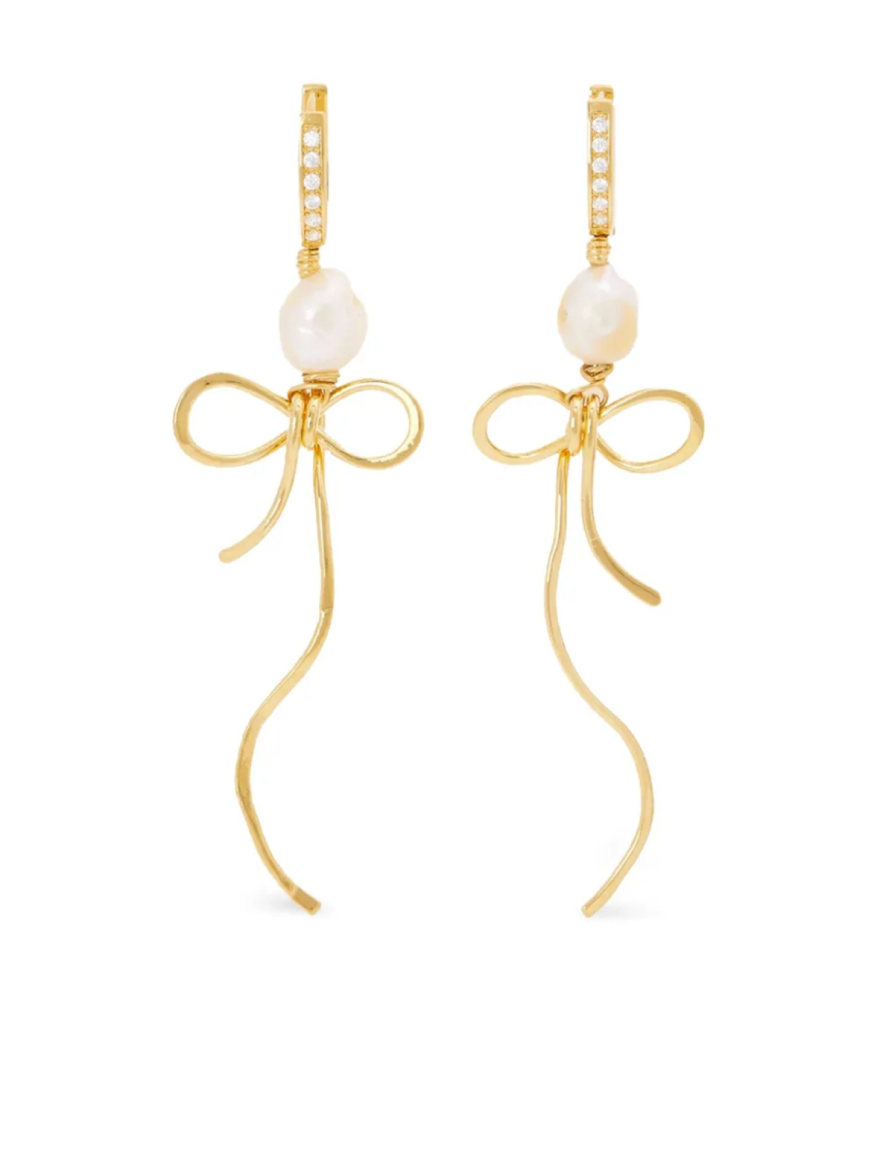 Серьги-подвески с жемчужными бантиками Marni, золотой
Серьги-подвески с жемчужными бантиками Marni, золотой
