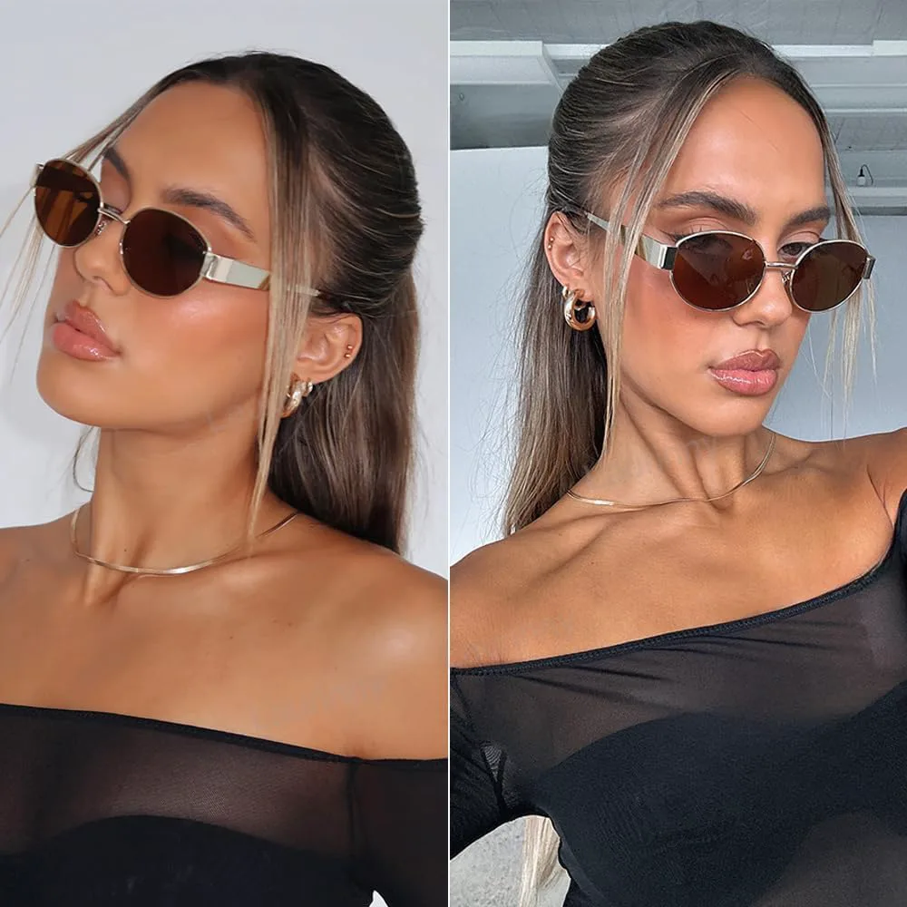 Винтажные овальные солнцезащитные очки 90-х годов для женщин и мужчин - поляризованные, с защитой UV400, в модной металлической оправе Plinvo, Gold/Brown
Винтажные овальные солнцезащитные очки 90-х годов для женщин и мужчин - поляризованные, с защитой UV400, в модной металлической оправе Plinvo, Gold/Brown