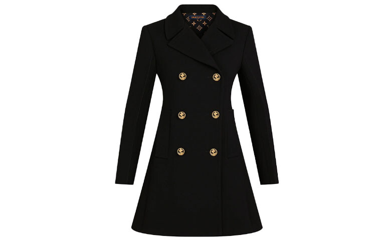 Пальто женское Louis Vuitton на пуговицах, черный / коричневый
Пальто женское Louis Vuitton на пуговицах, черный / коричневый