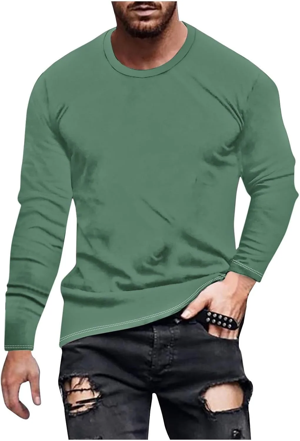 Мужская футболка с длинным рукавом для тренировок QUNPIU
Мужская футболка с длинным рукавом для тренировок QUNPIU