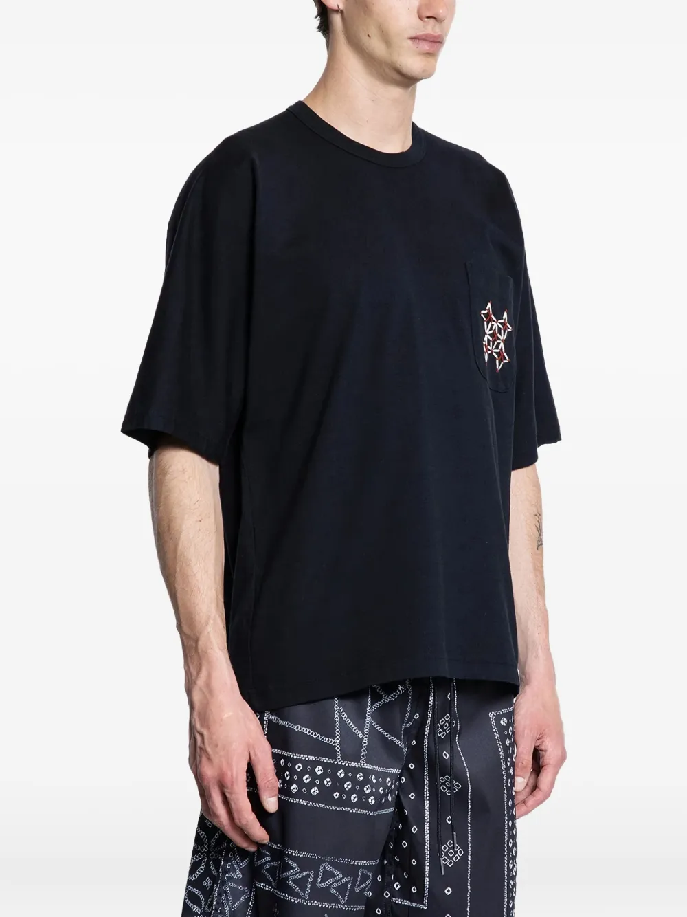 Футболка с карманом Sashiko KUON, черный
Футболка с карманом Sashiko KUON, черный