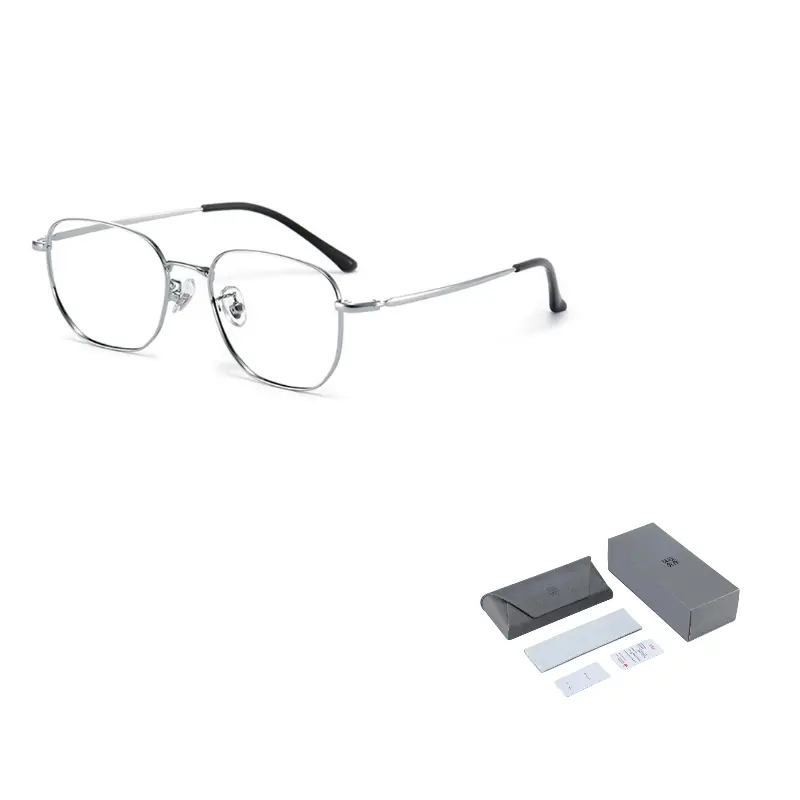 Wood Premium Титановая прямоугольная оправа для очков унисекс, Silver
Wood Premium Титановая прямоугольная оправа для очков унисекс, Silver