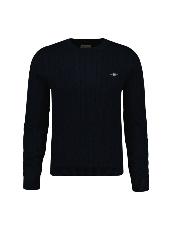 Синий вязаный свитер Gant
Синий вязаный свитер Gant