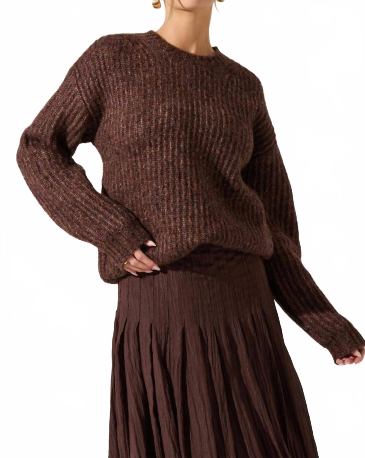 Арчер свитер с круглым вырезом в коричневом цвете ASTR
Арчер свитер с круглым вырезом в коричневом цвете ASTR