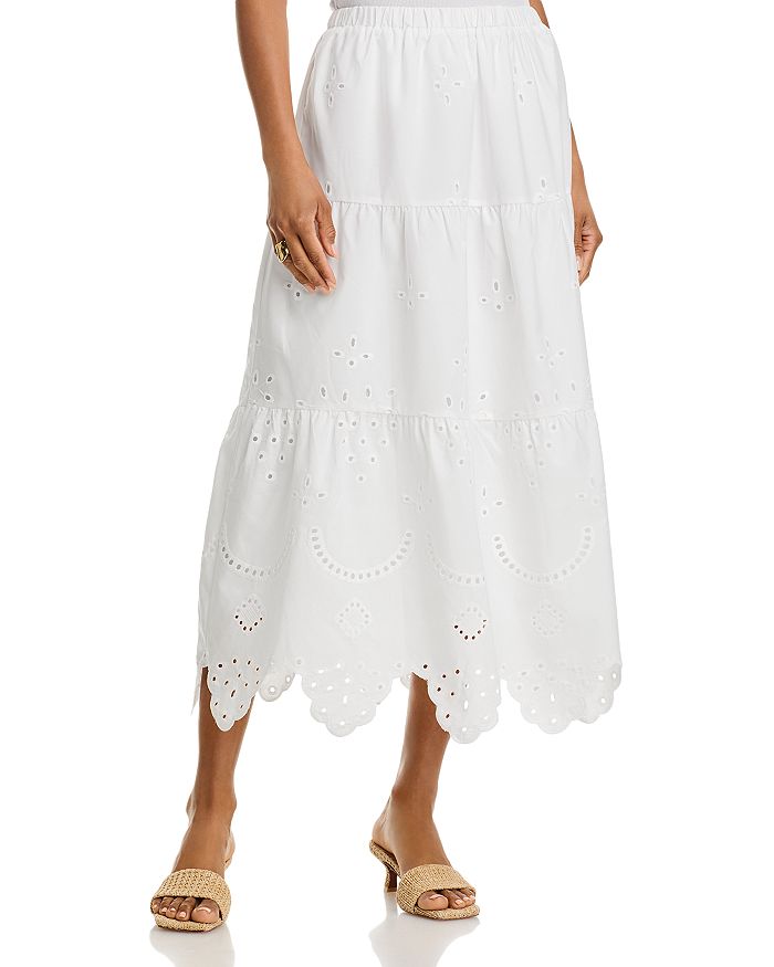 Юбка миди с ажурными вставками - эксклюзив AQUA, белый
Юбка миди с ажурными вставками - эксклюзив AQUA, белый