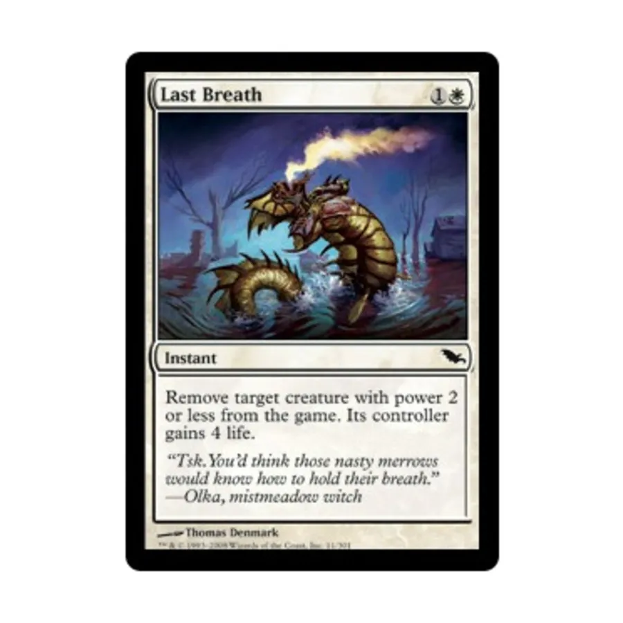 CCG Последний вздох (С) (Фольга), MTG - Shadowmoor
CCG Последний вздох (С) (Фольга), MTG - Shadowmoor