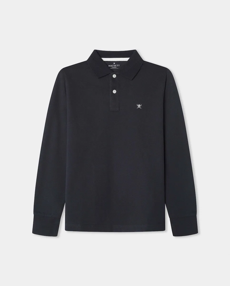 Детское поло из пике с длинным рукавом, классическая посадка Hackett, темно-синий
Детское поло из пике с длинным рукавом, классическая посадка Hackett, темно-синий