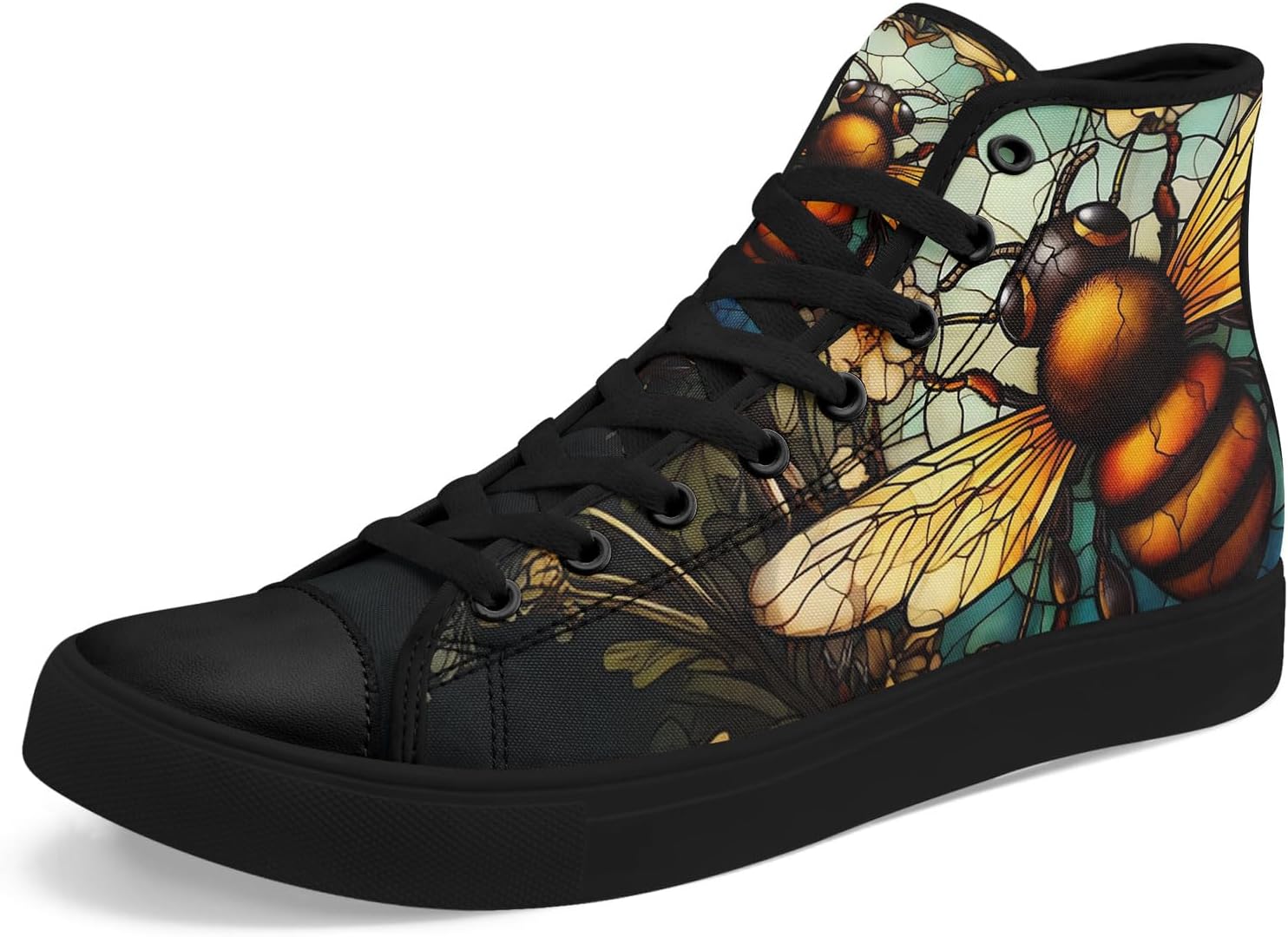 Кроссовки на высокой подошве AWSOLE Fashion из канвы для мужчин и женщин, унисекс, с принтом пчелы, бабочки, луны и цветов, легкие повседневные обувь на плоской подошве, черный/синий/коричневый/золотой/бежевый
Кроссовки на высокой подошве AWSOLE Fashion из канвы для мужчин и женщин, унисекс, с принтом пчелы, бабочки, луны и цветов, легкие повседневные обувь на плоской подошве, черный/синий/коричневый/золотой/бежевый