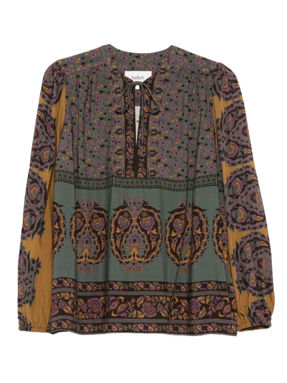 Блузка с цветочным принтом Ba&Sh, коричневый
Блузка с цветочным принтом Ba&Sh, коричневый