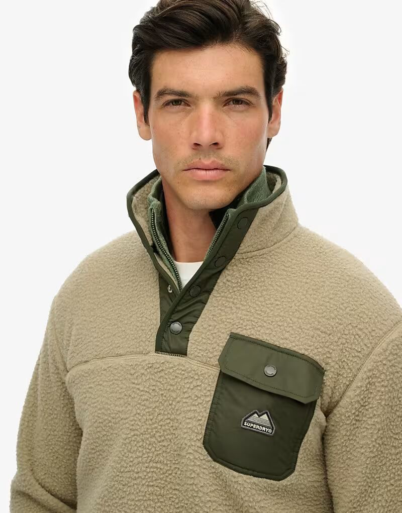 Флисовый джемпер Fuji на кнопках в цвете Winter Twig бежевый Superdry
Флисовый джемпер Fuji на кнопках в цвете Winter Twig бежевый Superdry