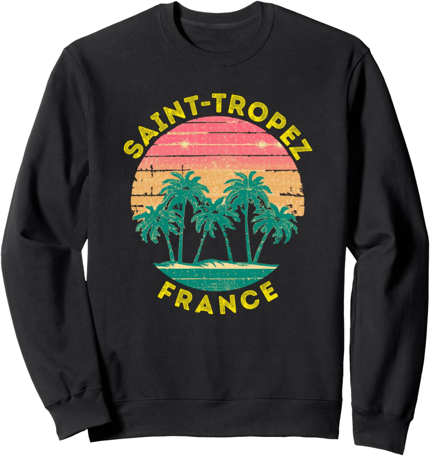 Ретро-сувенирная толстовка с пальмами в стиле отпуска в Сен-Тропе Saint-Tropez Retro Beach Accessories, черный
Ретро-сувенирная толстовка с пальмами в стиле отпуска в Сен-Тропе Saint-Tropez Retro Beach Accessories, черный