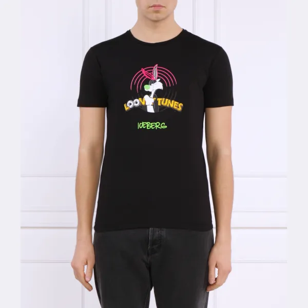 Футболка стандартного кроя Iceberg, черный 
Футболка стандартного кроя Iceberg, черный