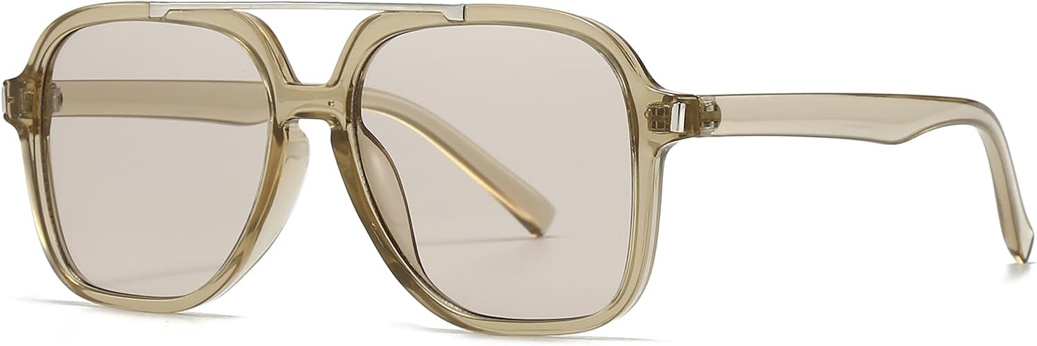 Модные квадратные солнцезащитные очки-пилот YAMEIZE для женщин и мужчин в стиле ретро с двойной перемычкой и защитой от УФ-излучения UV400, винтажные, прямоугольные, для вождения, Light Brown Brown
Модные квадратные солнцезащитные очки-пилот YAMEIZE для женщин и мужчин в стиле ретро с двойной перемычкой и защитой от УФ-излучения UV400, винтажные, прямоугольные, для вождения, Light Brown Brown