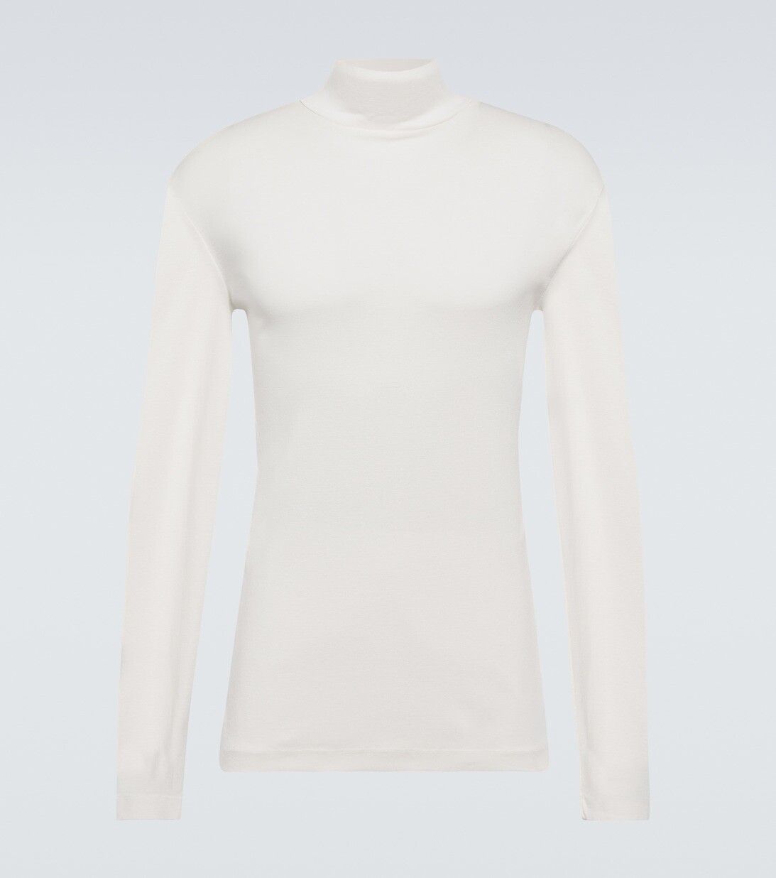 Топ из хлопкового джерси с высоким воротником Lemaire, белый
Топ из хлопкового джерси с высоким воротником Lemaire, белый