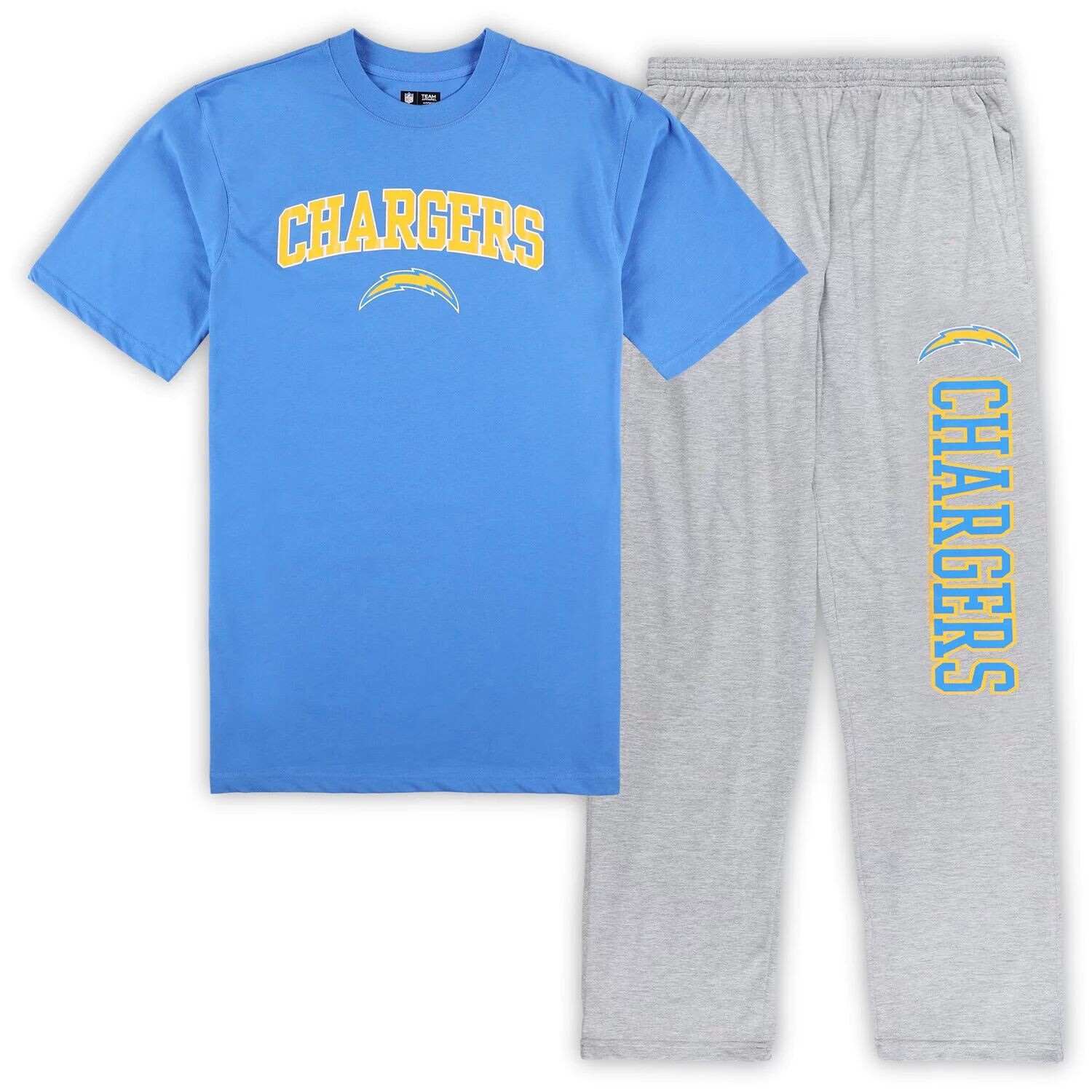 Мужской комплект для сна с футболкой и пижамными штанами для мужчин Concepts Sport Blue/Heather Grey Los Angeles Chargers Big & Tall
Мужской комплект для сна с футболкой и пижамными штанами для мужчин Concepts Sport Blue/Heather Grey Los Angeles Chargers Big & Tall