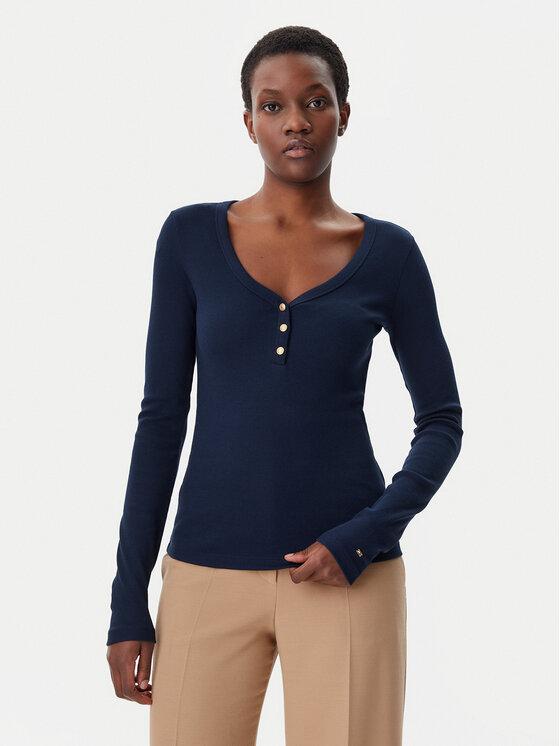 Блузка облегающего кроя Henley WW0WW43905 Tommy Hilfiger, синий
Блузка облегающего кроя Henley WW0WW43905 Tommy Hilfiger, синий