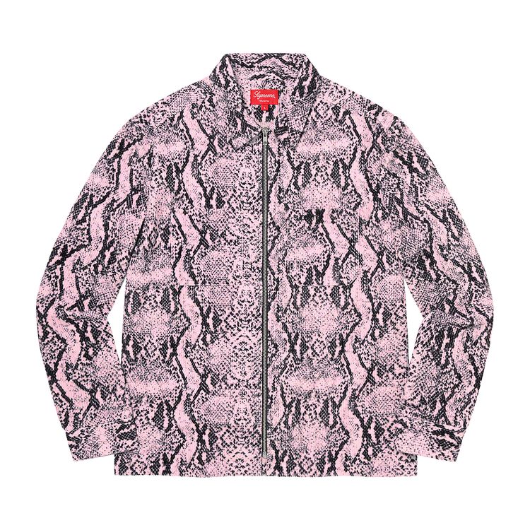 Рубашка Supreme Snakeskin Corduroy Zip Up Shirt 'Pink', розовый 
Рубашка Supreme Snakeskin Corduroy Zip Up Shirt 'Pink', розовый