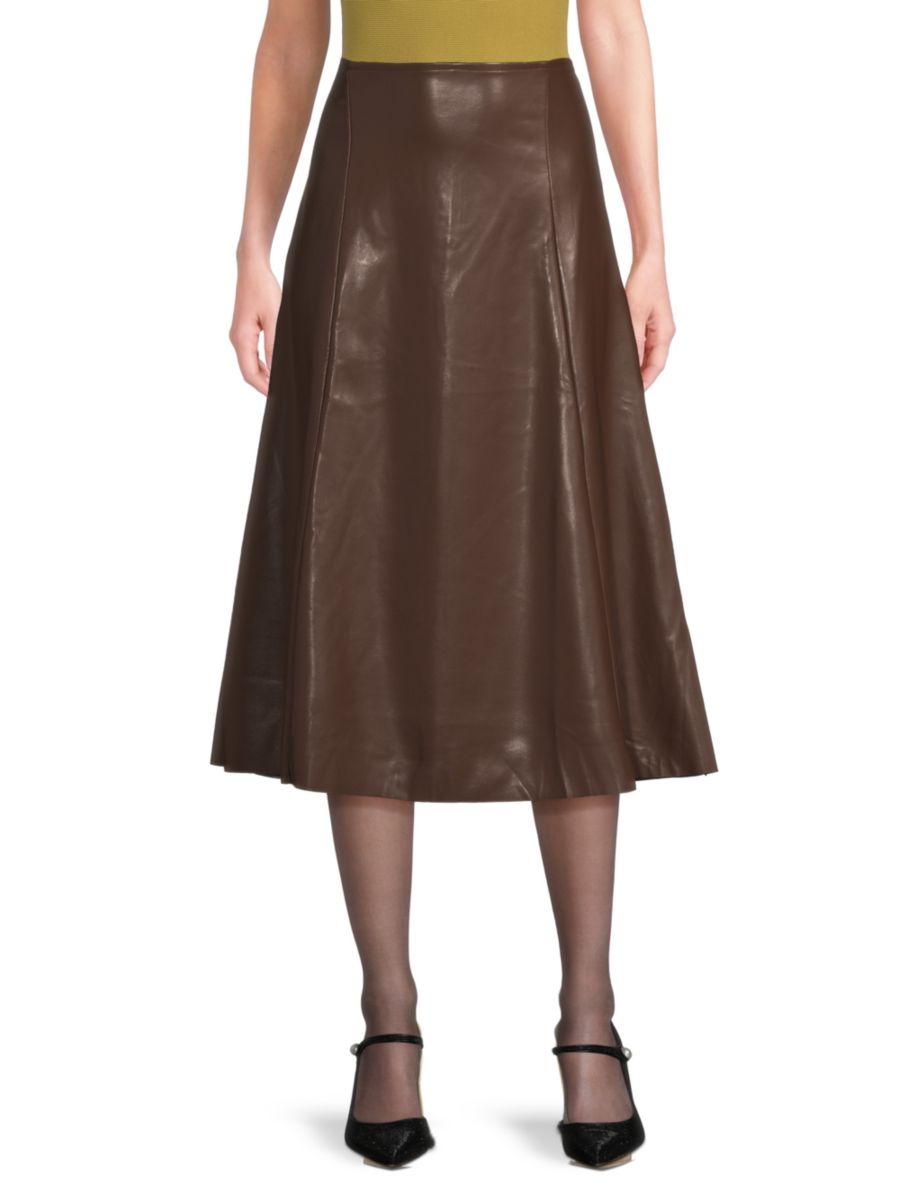 Юбка миди из искусственной кожи с клешем WeWoreWhat, коричневый
Юбка миди из искусственной кожи с клешем WeWoreWhat, коричневый