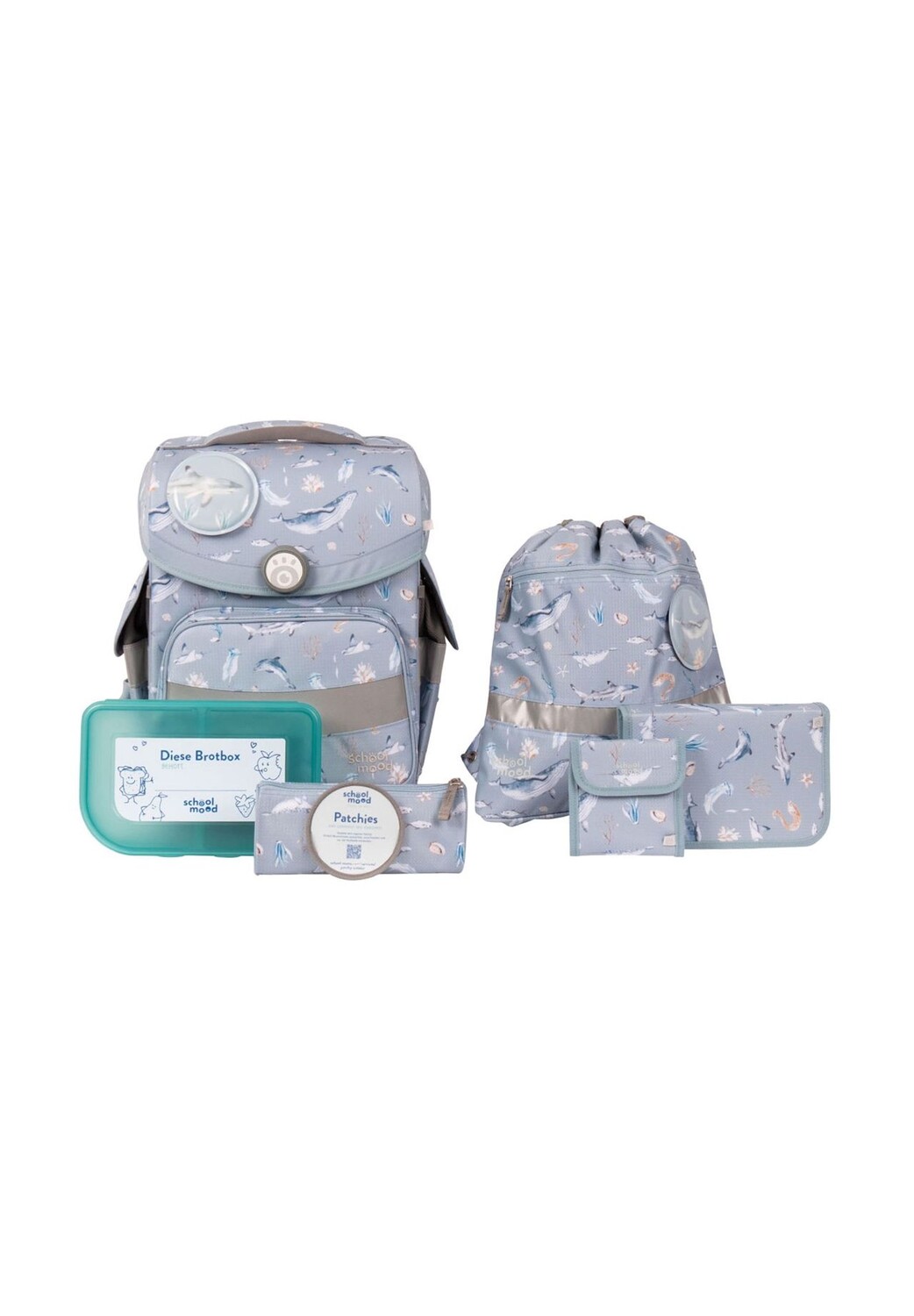 Набор школьных сумок Timeless Air+, 7 предметов school mood, цвет Aqua
Набор школьных сумок Timeless Air+, 7 предметов school mood, цвет Aqua