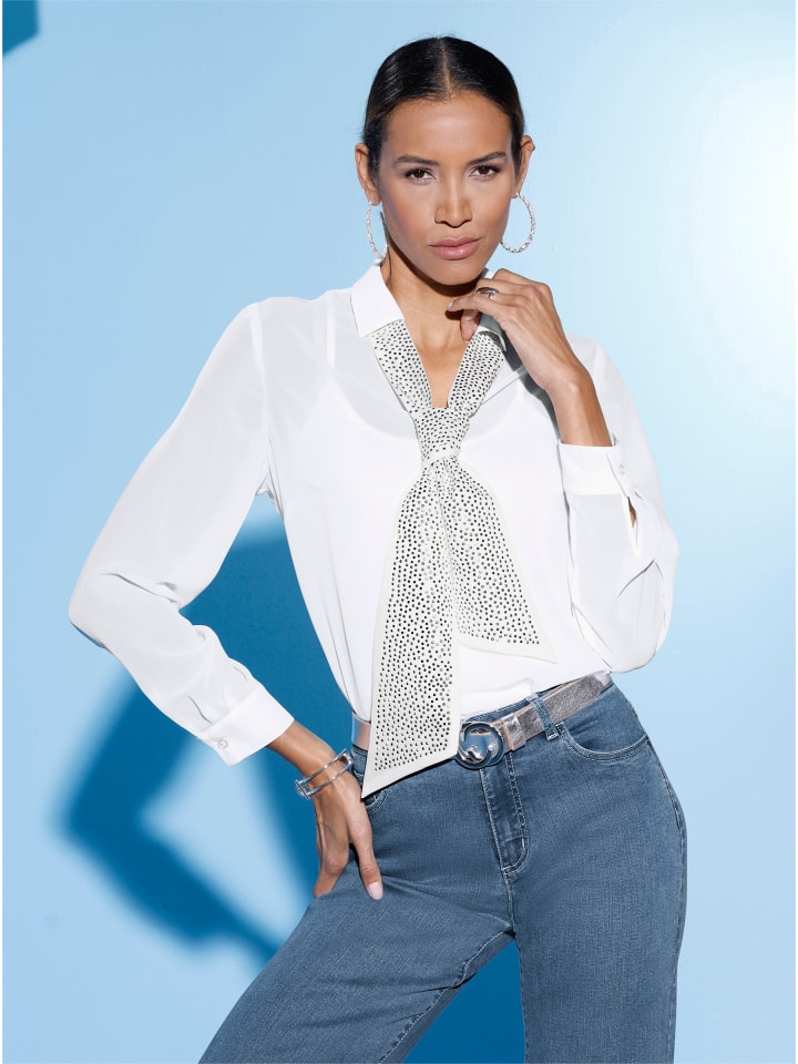 Creation L Блузка с бантом цвета экрю
Creation L Блузка с бантом цвета экрю