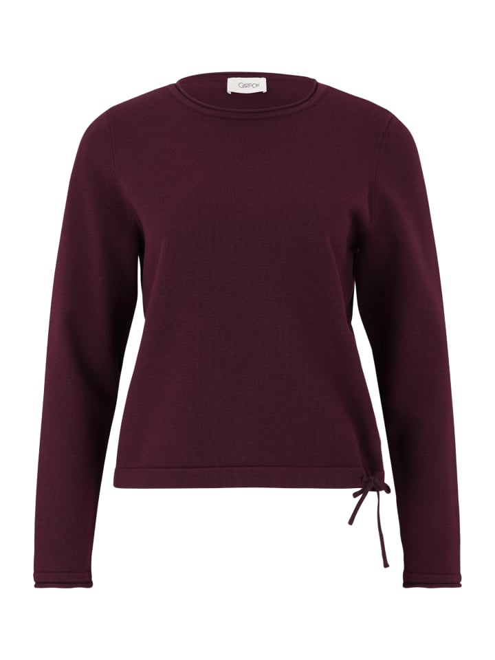 Вязаный свитер с круглым вырезом темно-баклажанового цвета CARTOON
Вязаный свитер с круглым вырезом темно-баклажанового цвета CARTOON