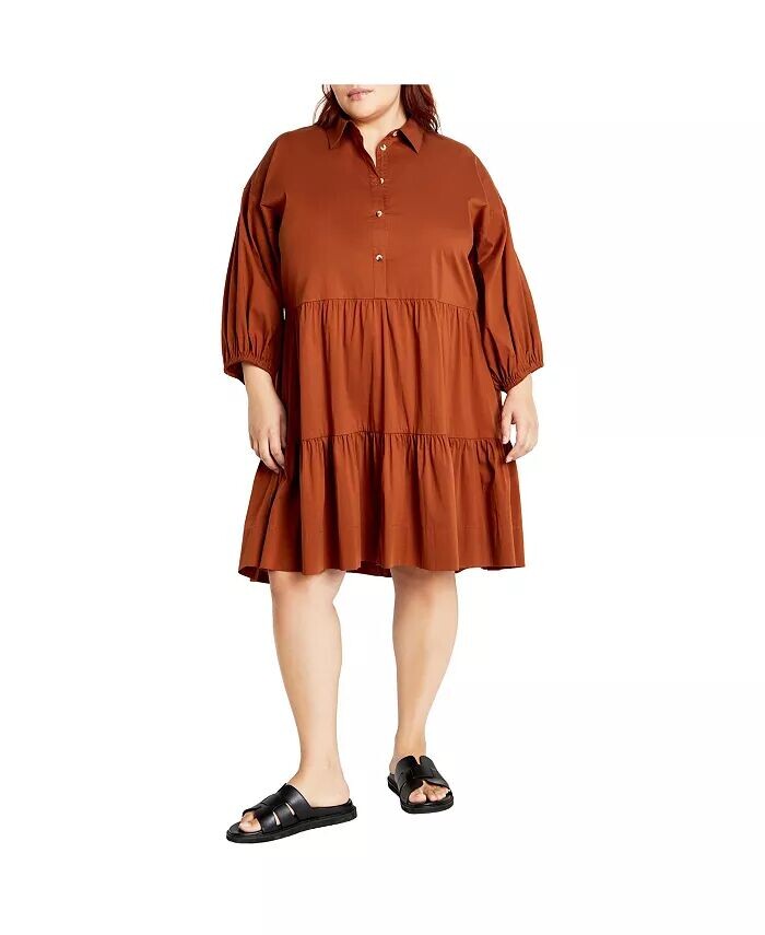 Мини-платье Kiara большого размера CITY CHIC, оранжевый
Мини-платье Kiara большого размера CITY CHIC, оранжевый