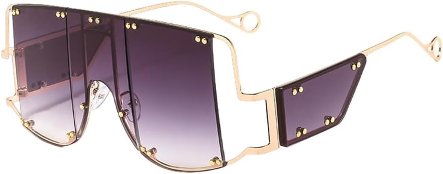 Очки с металлическими заклепками, большие зеркальные солнцезащитные очки для мужчин и женщин, модные, уникальные, женские, с защитой от УФ-излучения UV400 HVTVTLA, Jhc2 Gray
Очки с металлическими заклепками, большие зеркальные солнцезащитные очки для мужчин и женщин, модные, уникальные, женские, с защитой от УФ-излучения UV400 HVTVTLA, Jhc2 Gray