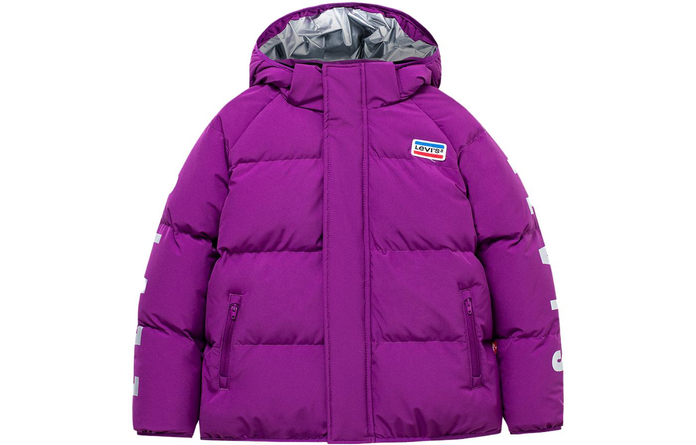 Детская пуховая куртка Levi's виноградного пурпурного цвета 
Детская пуховая куртка Levi's виноградного пурпурного цвета
