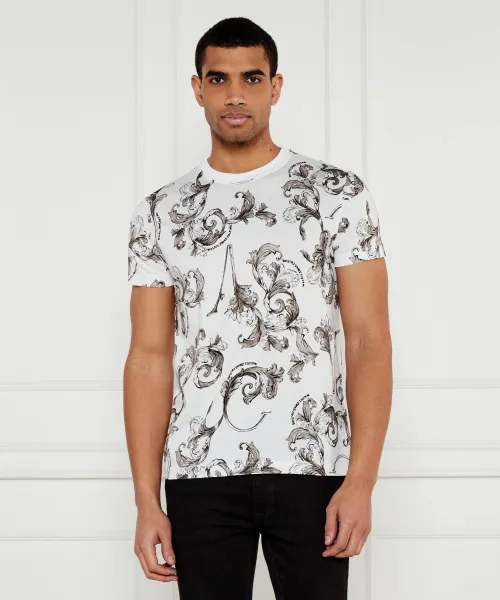 Футболка Slim fit Versace Jeans Couture, белый 
Футболка Slim fit Versace Jeans Couture, белый