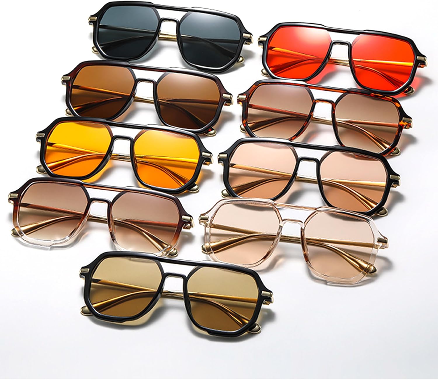 Солнцезащитные очки Bullabulling в стиле ретро, квадратные, пилотные, для женщин и мужчин, винтажные, в стиле 70-х, с плоской верхней частью, женские, цвета шампанского, Black/Orange
Солнцезащитные очки Bullabulling в стиле ретро, квадратные, пилотные, для женщин и мужчин, винтажные, в стиле 70-х, с плоской верхней частью, женские, цвета шампанского, Black/Orange