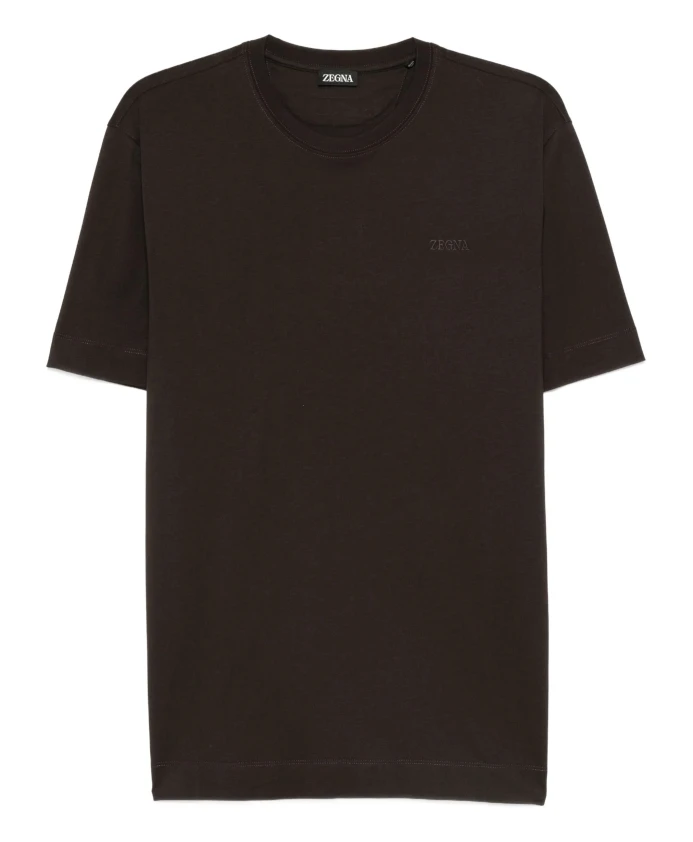 Коричневый вязаный свитер с логотипом Zegna, коричневый
Коричневый вязаный свитер с логотипом Zegna, коричневый