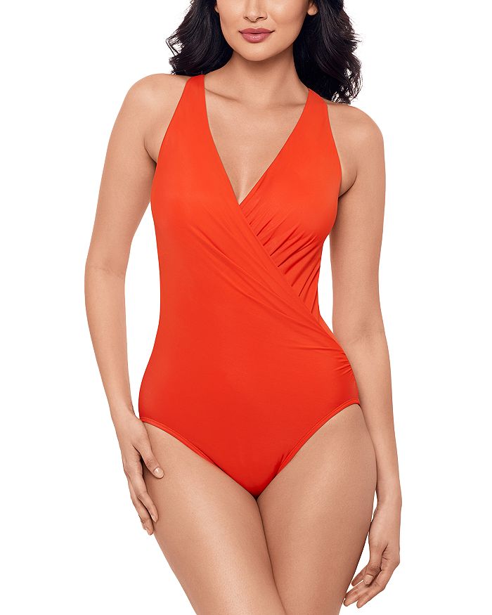 Цельный купальник Rock Solid Wrapsody Miraclesuit, оранжевый 
Цельный купальник Rock Solid Wrapsody Miraclesuit, оранжевый