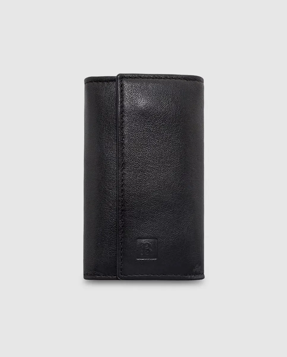 Черный кожаный брелок с шестью держателями для ключей Miguel Bellido, черный
Черный кожаный брелок с шестью держателями для ключей Miguel Bellido, черный