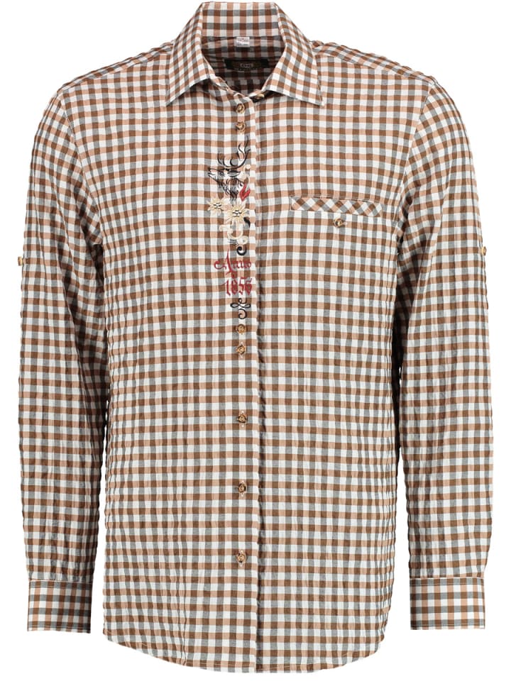 Традиционная рубашка Мегаба средне-коричневого цвета OS-Trachten
Традиционная рубашка Мегаба средне-коричневого цвета OS-Trachten