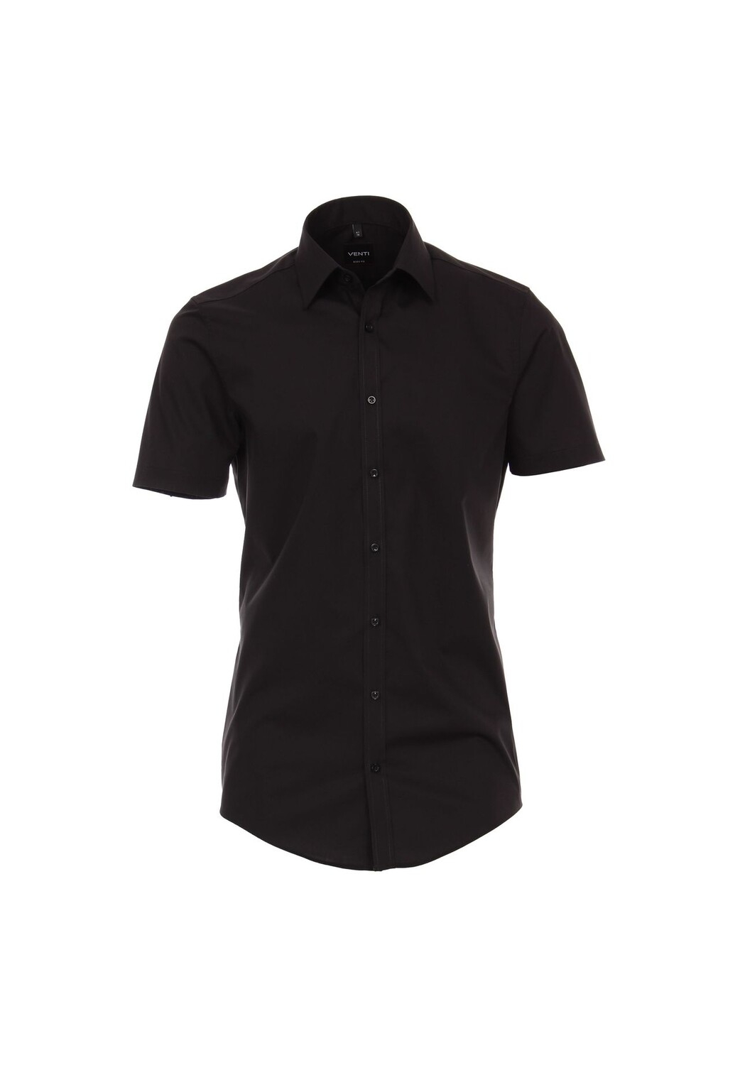 Мужская деловая рубашка с короткими рукавами, однотонного кроя Venti, черный
Мужская деловая рубашка с короткими рукавами, однотонного кроя Venti, черный