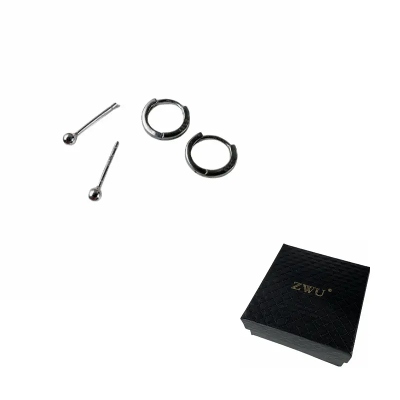 ZWU Серьги-гвоздики из чистого серебра S999 унисекс
ZWU Серьги-гвоздики из чистого серебра S999 унисекс