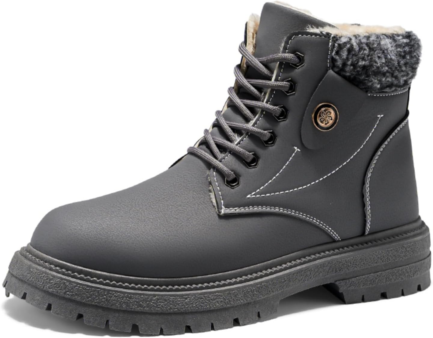 Мужские высокие ботинки Khwfjas с флисовой подкладкой, мягкие, теплые, утепленные ботинки на шнуровке для улицы и походов, прочная конструкция, стильные и удобные, подходят для зимней работы на улице и повседневных прогулок, серый
Мужские высокие ботинки Khwfjas с флисовой подкладкой, мягкие, теплые, утепленные ботинки на шнуровке для улицы и походов, прочная конструкция, стильные и удобные, подходят для зимней работы на улице и повседневных прогулок, серый