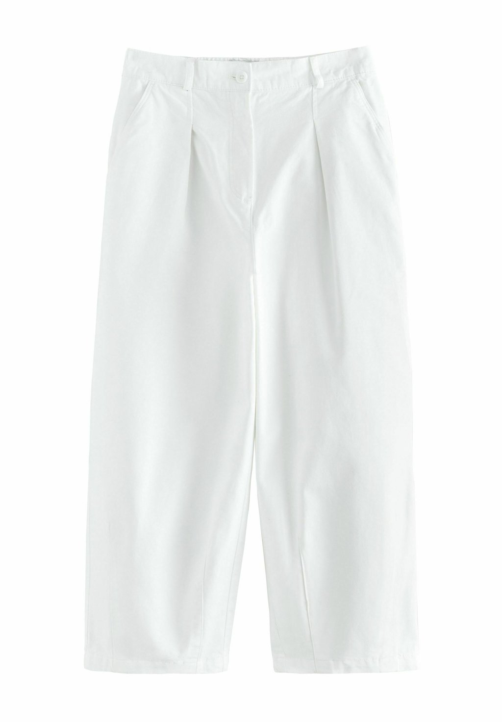 Брюки ELATICATED WAIST BARREL LEG Next, белый 
Брюки ELATICATED WAIST BARREL LEG Next, белый