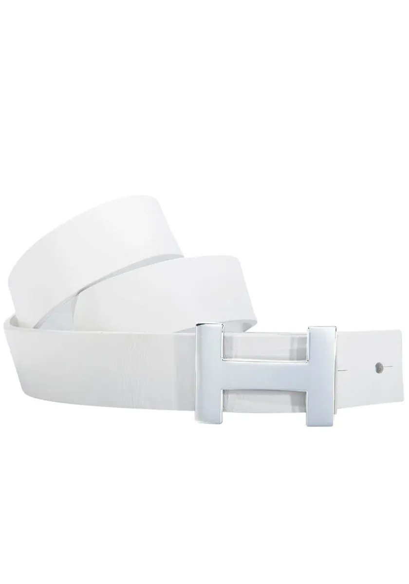 Ремень Silbergift с декоративной графической застежкой, белый
Ремень Silbergift с декоративной графической застежкой, белый