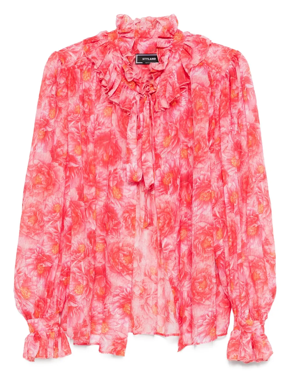 Блузка с оборками и цветочным принтом STYLAND, розовый
Блузка с оборками и цветочным принтом STYLAND, розовый