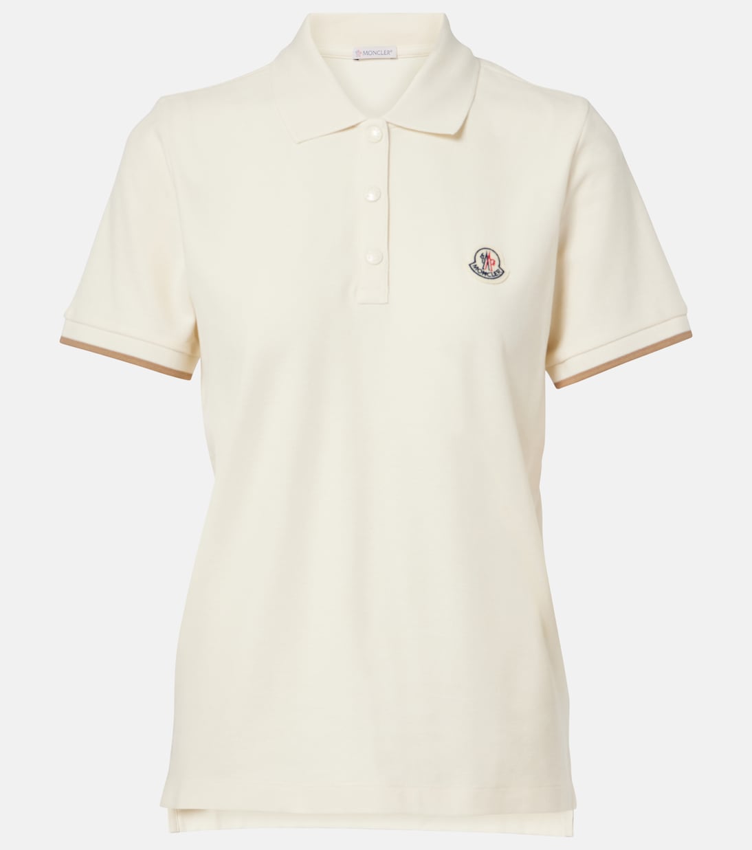 Хлопковая поло Moncler, экрю
Хлопковая поло Moncler, экрю