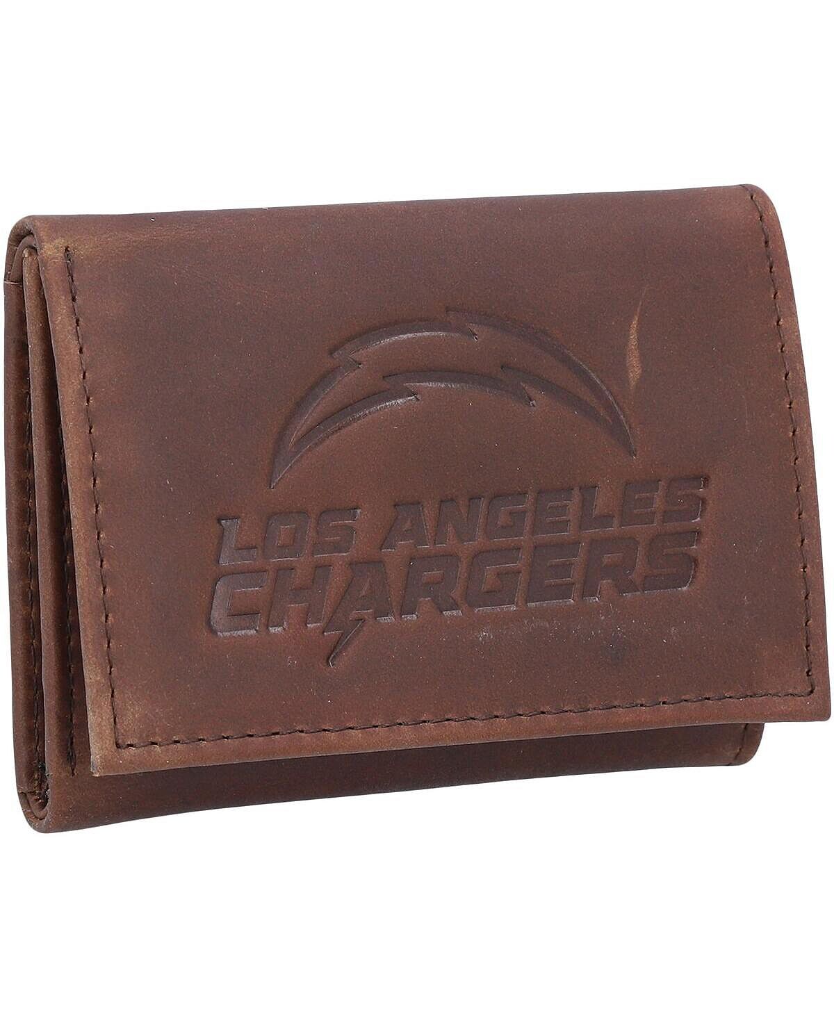 Мужской кожаный тройной кошелек Los Angeles Chargers Team Evergreen Enterprises 
Мужской кожаный тройной кошелек Los Angeles Chargers Team Evergreen Enterprises